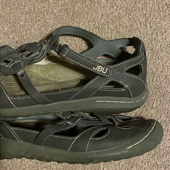JBU Gray Leather Sandals. 7.5 - Picture 4 of 4